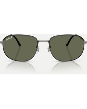 Ray-Ban – rb3754 – rechteckige, polarisierte sonnenbrille - Grün