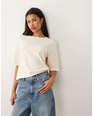 Vila Short Sleeve Knitted T-shirt - Blue