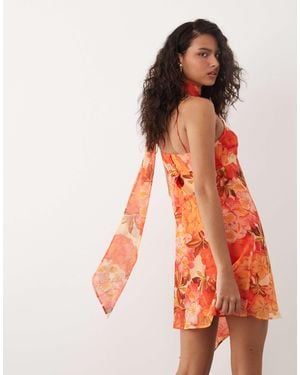 ASOS – camisole-minikleid - Orange