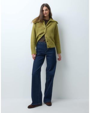 JDY Tall Vanessa jean large en foncé - Bleu