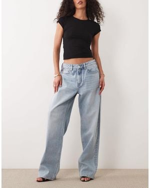 GOOD AMERICAN Good 90's High Waist Straight Leg Jeans - Blue