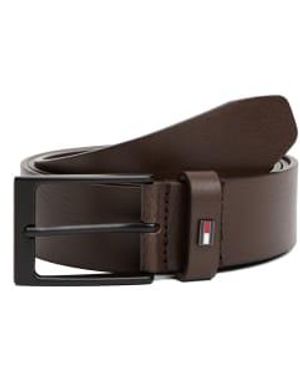Tommy Hilfiger – layton – ledergürtel - Braun