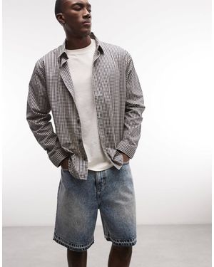 Faded Store – jeansshorts - Grau