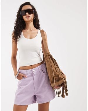 ASOS Longer A-line Shorts - Purple