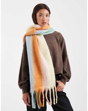Pieces Super Soft Tassel Scarf - White