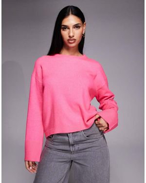 River Island Crew Neck Knitted Jumper - Pink