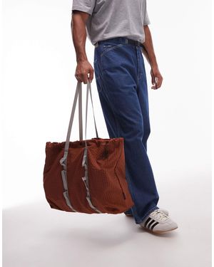 Gramicci Plaid Climbing Tote Bag - Blue