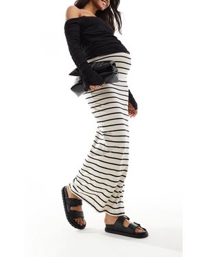 Mama.licious Mamalicious Maternity Jersey Over The Bump Maxi Skirt - White