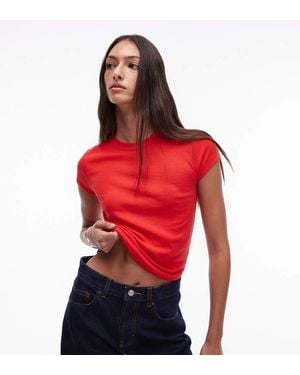 TOPSHOP Everyday Tee - Red
