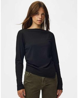 Pieces Long Sleeved Top - Blue