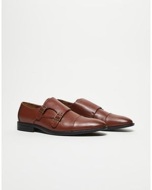 ASOS Zapatos Monk Tostados De -Marrón