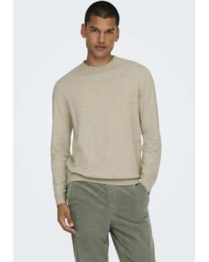 Only & Sons – strickpullover - Grün