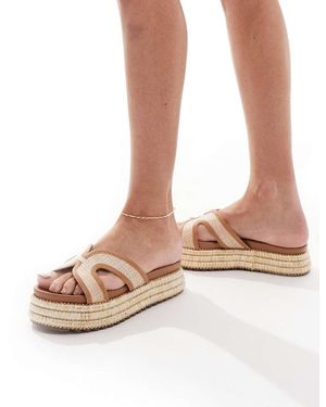 SEQWL Flatform Sandals With Strap - Pink