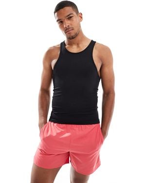 4505 – nahtloses, geripptes slim fit trägertop - Rot