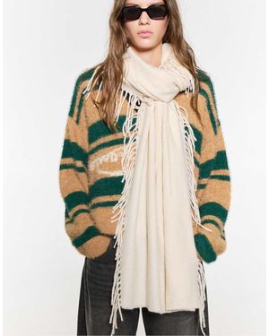 Pull&Bear Fringed Scarf - Natural