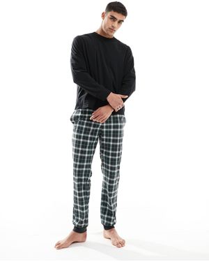 Jack & Jones Printed Pyjama Set - Black