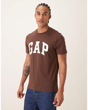 Gap Everyday Soft Logo T-shirt - Brown