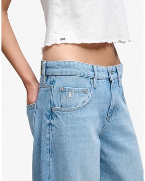 Superdry Jean baggy taille mi-haute délavé vintage clair - Bleu
