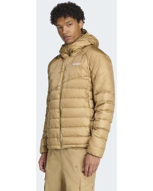 adidas Originals Terrex Xperior Climawarm+ Down Hooded Jacket - Natural