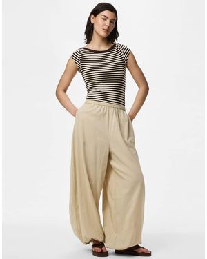 Pieces Broek - Naturel