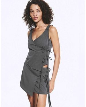 Weekday Wrap Top Co-ord - Grey