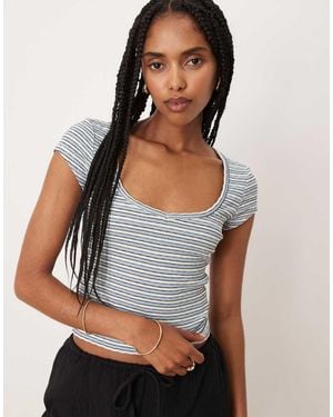Cotton On Hailey Textured Short Sleeve - White