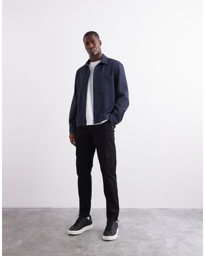 ASOS Tapered Cargo Trouser - Blue