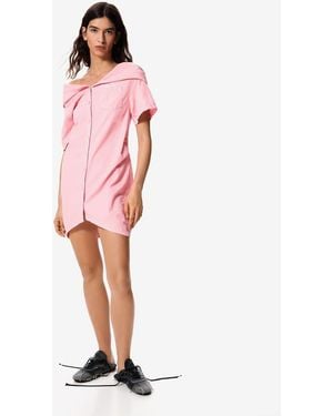 Desigual Hooded Dress Masha Popova - Pink
