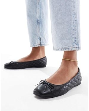 ALDO – braylynn – ballerinas aus gestepptem leder - Blau