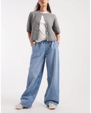 ONLY Wide Leg Pull-on Jeans - Blue