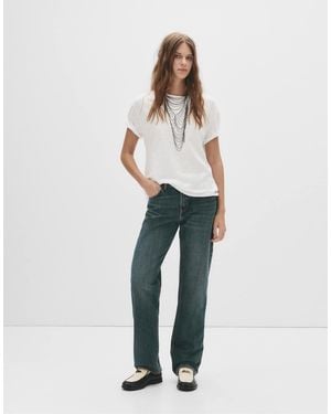 Pull&Bear – gerade geschnittene jeans - Weiß