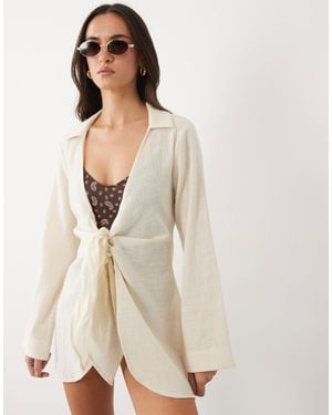 ASOS – rina – strand-kimono - Natur