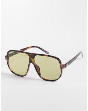 Aire Hydrus Oversized Aviator Sunglasses - Natural