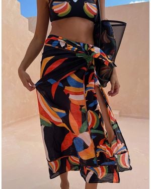 Never Fully Dressed Beach Sarong Skirt - White