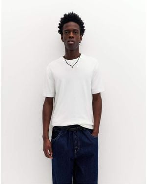 Pull&Bear Short Sleeve Jumper - White