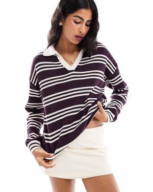ASOS Oversized Knitted Rugby Top - Blue