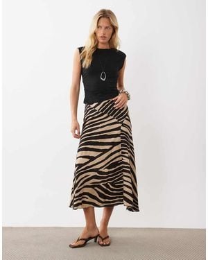 Mango Midi Skirt - White