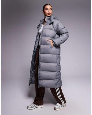 The North Face Hydrenalite City Long Down Hooded Parka - Grey