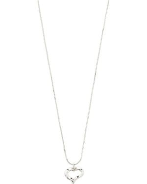 Pilgrim Iris - collier en plaqué argent - Blanc