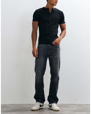 Wrangler Vaqueros Rectos Grises - Azul