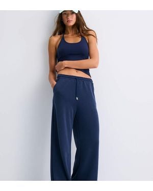 Stradivarius Petite Zachte Palazzobroek - Blauw