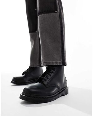 Dr. Martens 1460 Mono 8 Eye Boots - Black