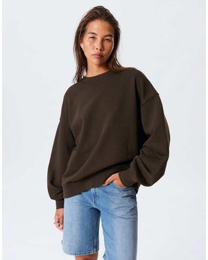 Weekday Sudadera Holgado Y Extragrande De - Marrón