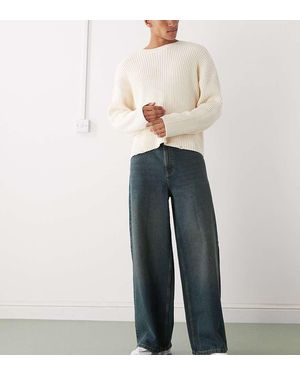 Collusion X003 Wide Leg Mid Rise Jean - Blue