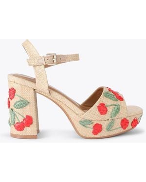 KG by Kurt Geiger Fleur Platform Heeled Sandals - Pink