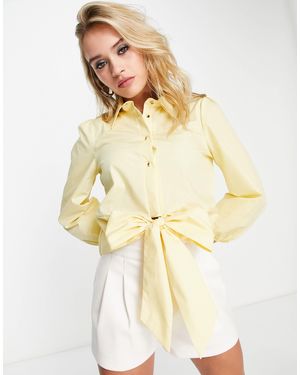 River Island – vorne gebundenes hemd - Mehrfarbig