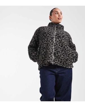 Noisy May Zip Through Fleece - Black