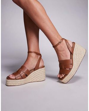 SIMMI Bellamy Wedge Sandals - Brown