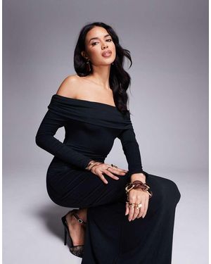 Tala 365 Ruched Off The Shoulder Maxi Dress - Blue