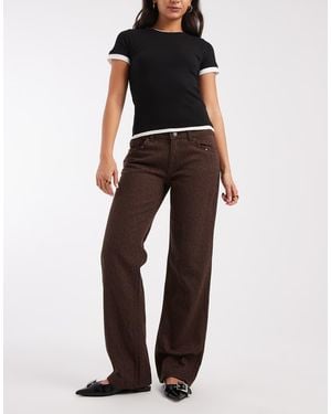 Mango Teen Straight Leg Jean - Black